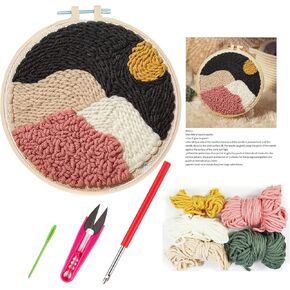 Punch Needle Embroidery Starter Kits-DIY Needle Craft Embroidery Supply for Adults Beginner (Duck)