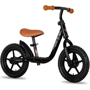 JOYSTAR 10"/12" Toddler Balance Bike for Girls & Boys, Ages 18 Months to 5 Years, Kids Push Bike with Footrest & Adjustable Seat Height, First Birthday Gifts for 2-5 Boys Girls