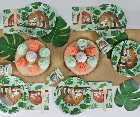 مناديل الكسلان، 24 قطعة | أدوات مائدة للحفلات تحت عنوان الكسلان | مناديل الحفلات الاستوائية in Kuwait