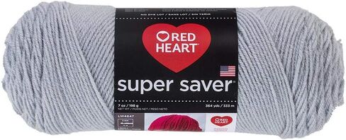 Red Heart Super Saver Yarn 341 Light Grey in Saudi Arabia