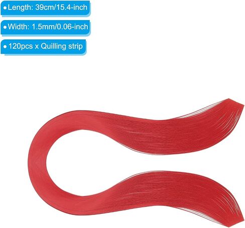 PATIKIL Quilling Strips Paper 120pcs 1/16"(1.5mm) 39cm Origami Paper Quilling Strip for Art DIY Hand Craft Christmas Beige in Kuwait