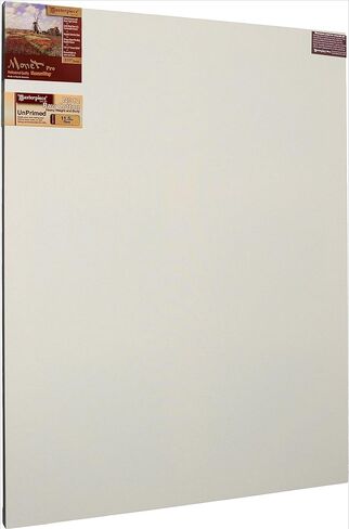 MASTERPIECE Z1MR-5168 Monet Pro 1.5" Deep Raw Unprimed Heavy Weight #12 Cotton 11.5 oz Stretched Canvas 51" x 68" Natural in Saudi Arabia