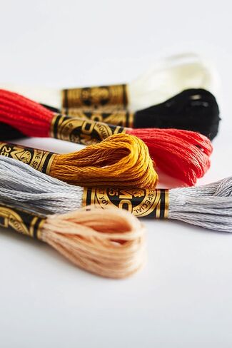 DMC Thread 6-Strand Embroidery Cotton 8.7 Yards Light Beige Grey 117-822 (12-Pack) in Saudi Arabia
