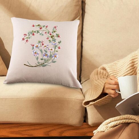 مجموعة غطاء وسادة من Gazechimp مطرزة بغرز متقاطعة، بساتين الفاكهة in Kuwait