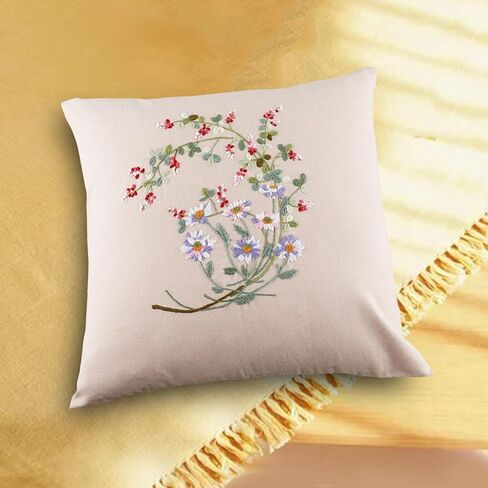 مجموعة غطاء وسادة من Gazechimp مطرزة بغرز متقاطعة، بساتين الفاكهة in Kuwait