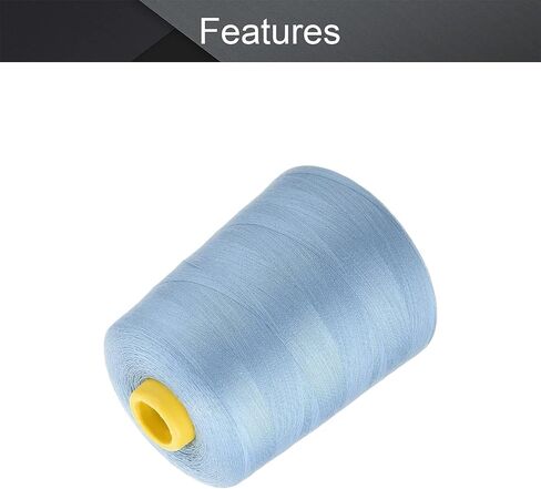 Othmro 1Pcs Polyester Sewing Thread 402 Serger Machine Thread 8000 Yards Each Spools Embroidery Thread Connecting Serger Thread for DIY Sewing Machine and Hand Repair Works Light Blue 307 in Kuwait