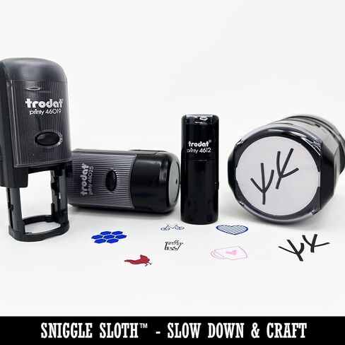 Cute Coffee Lover Traveling Mug Cup Tea Hot Chocolate Self-Inking Rubber Stamp Ink Stamper for Stamping Crafting Planners - 1 Inch Medium - Black Ink in Saudi Arabia