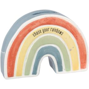 Youngs 20698 Ceramic Chase Your Rainbow Money Bank, 5-inch Length, Multicolor in Saudi Arabia