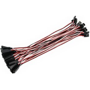 OliYin 20pcs 7.87inch 20cm 200mm Male to Female JR Plug Servo Extension Lead Wire Cable for RC Quadcopter Airplane in Kuwait