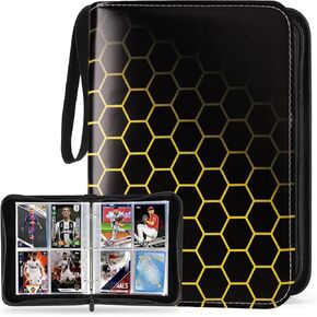 ألبوم بطاقات تجارة Card Binder مع 55 كمًا، حامل كتب بطاقات بأربعة جيوب يناسب 440 بطاقة لصورة مقاس 3 بوصات، مجموعة بطاقات ألعاب TCG، ألبوم جامع بطاقات التداول الرياضية in Kuwait