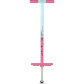 ماد جير عصا بوجو للاطفال - مثالية للاطفال من سن 8 سنوات فما فوق - عصا بوجو للمبتدئين - اقصى وزن 175 باوند - بينك/ازرق مخضر in Kuwait