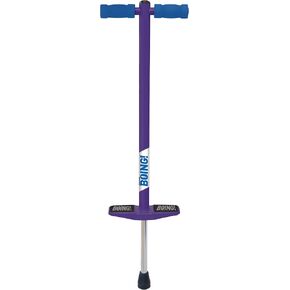 Geospace Jumparoo BOING! JR. Steel POGO STICK by Air Kicks, Small for Kids 50 to 90 Lbs - Active Play Outdoor Fun that Promotes Exercise & Balance Skills (Green)