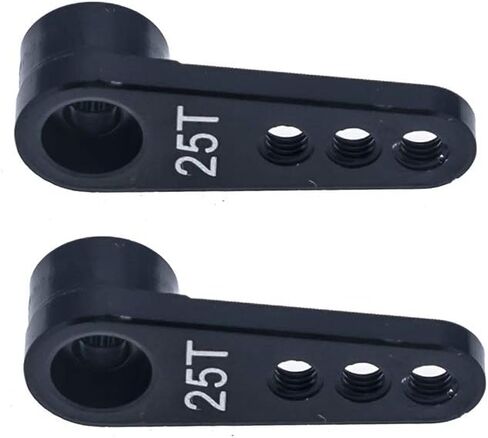 قطعتان من قطع ذراع ذراع ذراع تحكم RC معدنية 25T لسيارة 1/8 1/10 طراز سيارة/قارب Futaba HSP HPI Wltoys Himoto Redcat Traxxas محور in Saudi Arabia