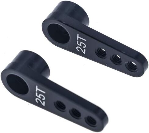 قطعتان من قطع ذراع ذراع ذراع تحكم RC معدنية 25T لسيارة 1/8 1/10 طراز سيارة/قارب Futaba HSP HPI Wltoys Himoto Redcat Traxxas محور in Saudi Arabia