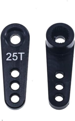 قطعتان من قطع ذراع ذراع ذراع تحكم RC معدنية 25T لسيارة 1/8 1/10 طراز سيارة/قارب Futaba HSP HPI Wltoys Himoto Redcat Traxxas محور in Saudi Arabia