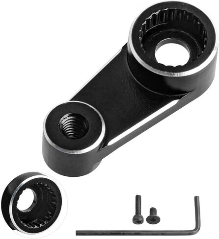 HobbyPark Aluminum Metal Servo Horn Arm for 1/18 Traxxas TRX4M TRX4MT Stock Servo Motor Upgrades Parts (Black) in Saudi Arabia