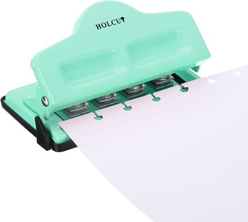 PATIKIL Mushroom Discbound Hole Punch, 4 Holes Discbound Hole Puncher for Disc Bound Planner, Punch Up to 5 Papers(Pink) in Saudi Arabia