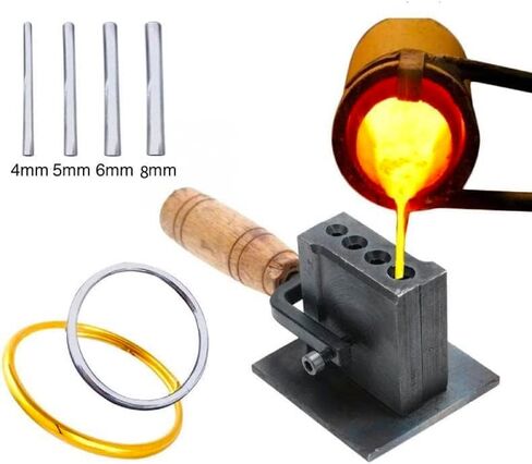 قالب سبيكة قابل للعكس، بوتقة حديد ذوبان المعدن، قطر قالب أخدود الزيت. 0.31/0.24/0.2/0.16 انش in Kuwait