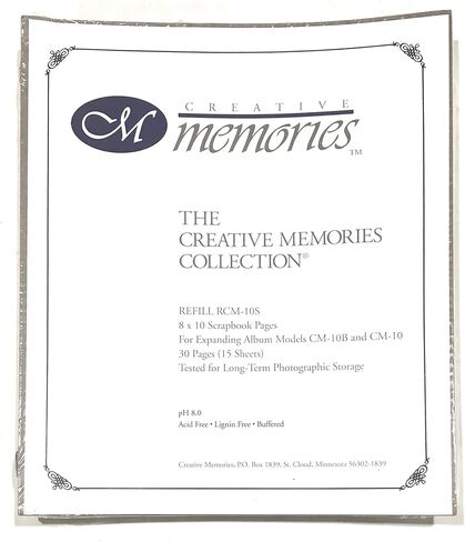 Creative Memories 8 x 10 Scrapbook 30 Refill Pages in Kuwait