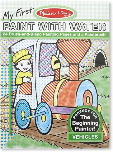 Melissa & Doug My First Paint With Water Coloring Book - Vehicles (24 Painting Pages) in Saudi Arabia