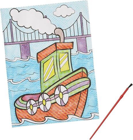 Melissa & Doug My First Paint With Water Coloring Book - Vehicles (24 Painting Pages) in Saudi Arabia