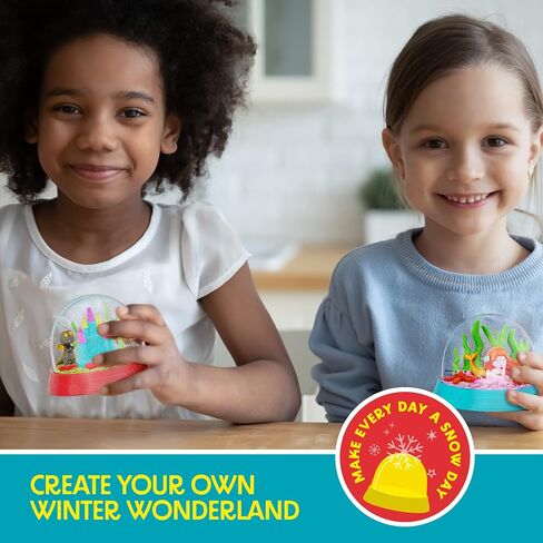 Make Your Own Snow Globes Kit - Water Globe Making Kit for Kids - Kid Craft Activities for Ages 6 7 8-12 13 14+ - DIY Crafts Activity Kits - Gifts and Toys for Boys & Girls in Saudi Arabia