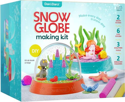 Make Your Own Snow Globes Kit - Water Globe Making Kit for Kids - Kid Craft Activities for Ages 6 7 8-12 13 14+ - DIY Crafts Activity Kits - Gifts and Toys for Boys & Girls in Saudi Arabia