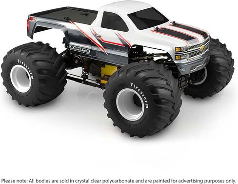 JConcepts Inc. 2014 Chevy 1500 MT Single Cab هيكل شفاف JCO0372 أجسام السيارة/الشاحنة أجنحة وشارات in Kuwait
