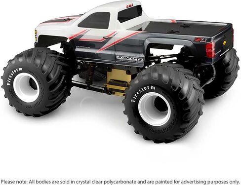 JConcepts Inc. 2014 Chevy 1500 MT Single Cab هيكل شفاف JCO0372 أجسام السيارة/الشاحنة أجنحة وشارات in Kuwait