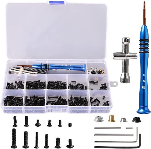 WEISHUJI RC Screws Kit Repair Tool Box,RC Car Screws Kit for Wltoys1/14 144001 RC Car(316Pcs) in Kuwait