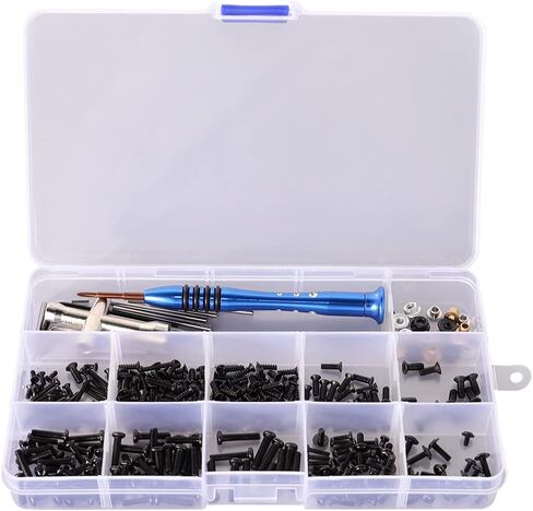 WEISHUJI RC Screws Kit Repair Tool Box,RC Car Screws Kit for Wltoys1/14 144001 RC Car(316Pcs) in Kuwait