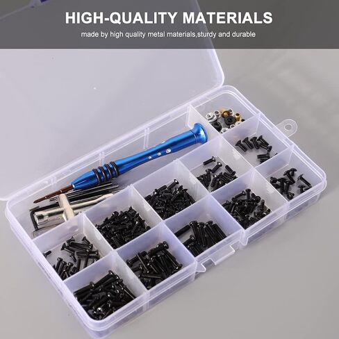 WEISHUJI RC Screws Kit Repair Tool Box,RC Car Screws Kit for Wltoys1/14 144001 RC Car(316Pcs) in Kuwait