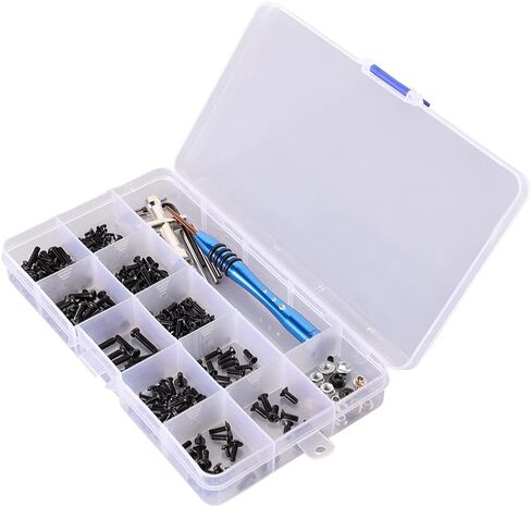 WEISHUJI RC Screws Kit Repair Tool Box,RC Car Screws Kit for Wltoys1/14 144001 RC Car(316Pcs) in Kuwait