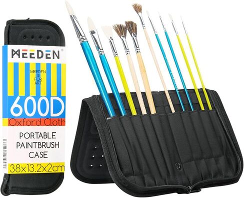 MEEDEN Paint Brush Holder, 11.5 X 10 Inch Zippered Painting Brush Case, Organization and Storage Bag for Artist Paint Brush (Brushes NOT Included) in Saudi Arabia