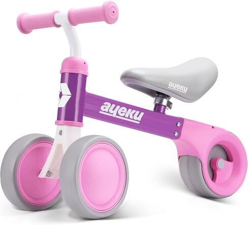 AyeKu Baby Balance Bike for 1 Year Old Boys Girls 12-24 Month Toddler Balance Bike, 4 Wheels Toddler First Bike, First Birthday Gifts in Kuwait