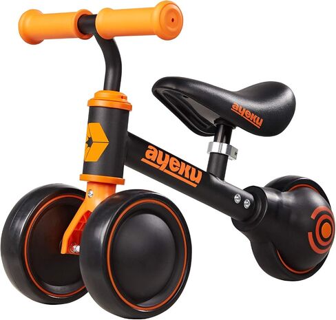 AyeKu Baby Balance Bike for 1 Year Old Boys Girls 12-24 Month Toddler Balance Bike, 4 Wheels Toddler First Bike, First Birthday Gifts in Kuwait