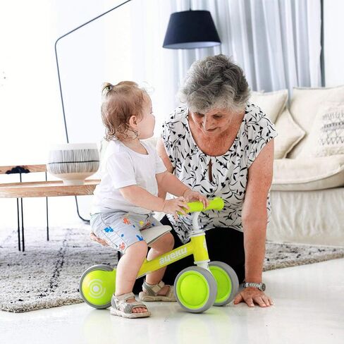 دراجة أطفال AyeKu، ألعاب لطيفة للأطفال الصغار من عمر 12 إلى 36 شهرًا، دراجة توازن للأولاد والبنات بعمر سنة واحدة لتدريب الطفل من الوقوف إلى الجري، أفضل الهدايا للأطفال في عيد ميلادهم بعمر عام واحد. in Kuwait