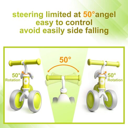 دراجة أطفال AyeKu، ألعاب لطيفة للأطفال الصغار من عمر 12 إلى 36 شهرًا، دراجة توازن للأولاد والبنات بعمر سنة واحدة لتدريب الطفل من الوقوف إلى الجري، أفضل الهدايا للأطفال في عيد ميلادهم بعمر عام واحد. in Kuwait