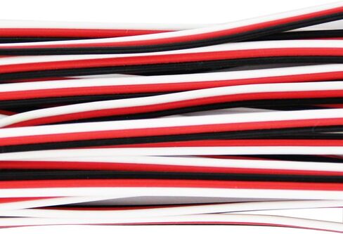 OliYin 20pcs 7.87inch 20cm 200mm Male to Female JR Plug Servo Extension Lead Wire Cable for RC Quadcopter Airplane in Saudi Arabia