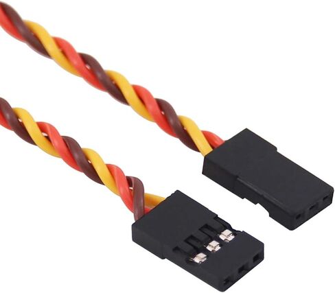 OliRC 10pcs Servo Extension Cable Lead Twisted Wire 10cm 30cords 26awg Male to Male Plug for JR Futaba (C59-10) in Saudi Arabia