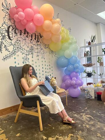 HOUSE OF PARTY Rainbow Balloon Arch Kit -135 Pcs Colorful Pride Balloons Included for Balloon Garland, Arch, and Fiesta Decorations for Easter Party Decorations, Baby Girl Birthday and Party Supplies! in Saudi Arabia