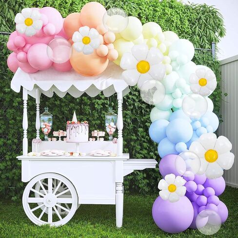HOUSE OF PARTY Rainbow Balloon Arch Kit -135 Pcs Colorful Pride Balloons Included for Balloon Garland, Arch, and Fiesta Decorations for Easter Party Decorations, Baby Girl Birthday and Party Supplies! in Saudi Arabia