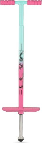 ماد جير عصا بوجو للاطفال - مثالية للاطفال من سن 8 سنوات فما فوق - عصا بوجو للمبتدئين - اقصى وزن 175 باوند - بينك/ازرق مخضر in Kuwait