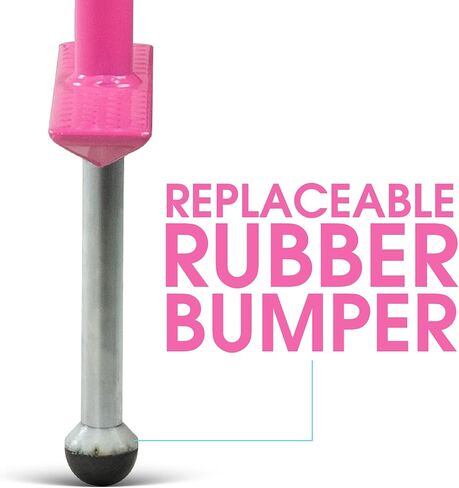 ماد جير عصا بوجو للاطفال - مثالية للاطفال من سن 8 سنوات فما فوق - عصا بوجو للمبتدئين - اقصى وزن 175 باوند - بينك/ازرق مخضر in Kuwait