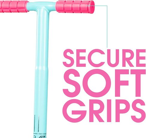 ماد جير عصا بوجو للاطفال - مثالية للاطفال من سن 8 سنوات فما فوق - عصا بوجو للمبتدئين - اقصى وزن 175 باوند - بينك/ازرق مخضر in Kuwait