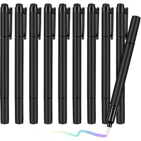 Qilery 10 Pcs Embossing Pen, Black Dual Ended Embossing Pens 5.5 inch Drawing Pens for Embossing Powder DIY Art Paper Crafting Scrapbooking Drawing Stamping, Clear Ink in Saudi Arabia