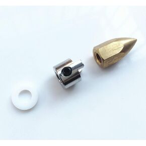 1Set Drive Dog Prop Nut Teflon Washer for 1/4" Shaft RC Boat in Kuwait