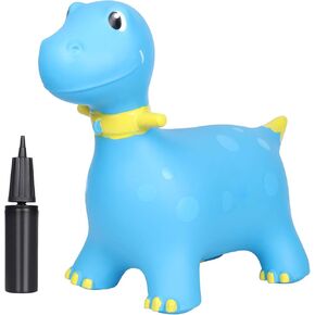Bouncy Horse Animals for Toddlers 1-3 Dinosaur Hopping Toys for Kids Inflatable Toddler Bounce Toys Ride On Animal Hopper Toys with Pump (Blue) in Kuwait