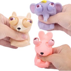 Pop Out Eyes Squeeze Toys, Decompression Toy Gift Suitable for Adults and Children, Perceptual Soft Toy to Relieve Stress and Anxiety (Set of 3) (Set M)