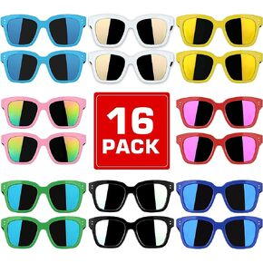 نظارات شمسية للأطفال من tepsmigo هدايا الحفلات - 24 حزمة من النظارات الشمسية للأطفال بكميات كبيرة للأولاد والبنات - نظارات شمسية للحفلات للأطفال وحفلات أعياد الميلاد، ومستلزمات حفلات التخرج، وهدايا حقيبة جودي، وهدايا حفلات حمام السباحة على الشاطئ in Kuwait